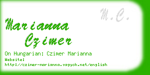 marianna czimer business card